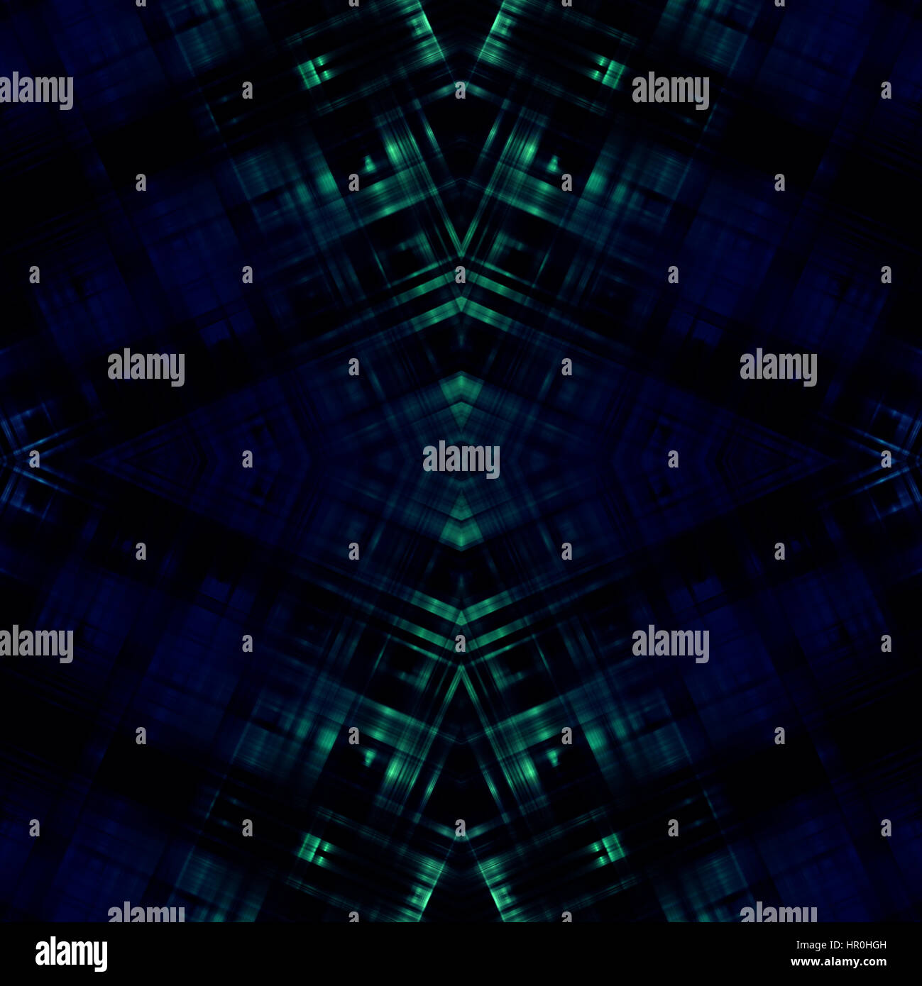 Ligne de fond abstrait design sci-fi des lignes, vert foncé et bleu collors Banque D'Images