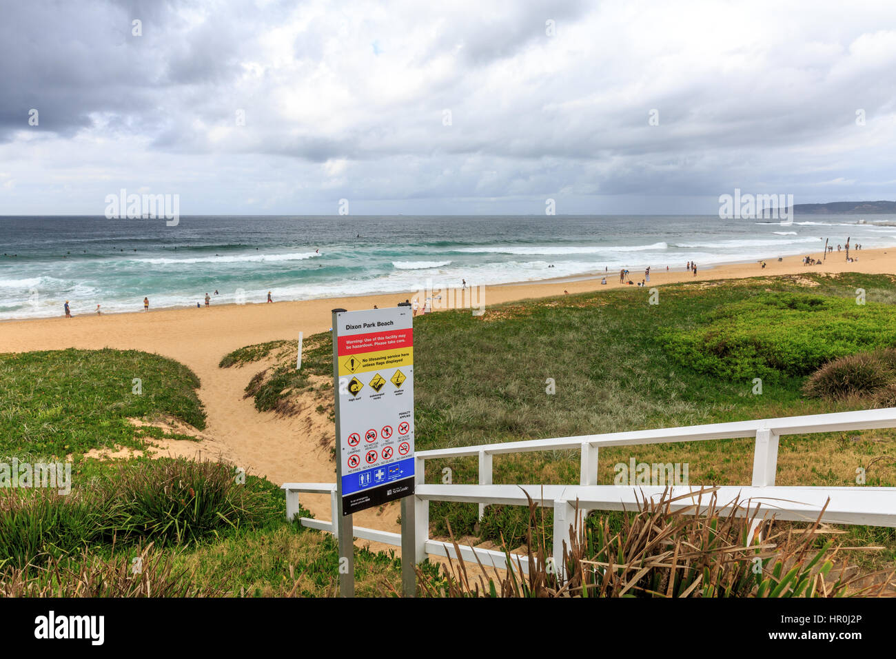 Dixon Park Beach à Newcastle, la deuxième plus grande ville de Nouvelle Galles du Sud, Australie Banque D'Images