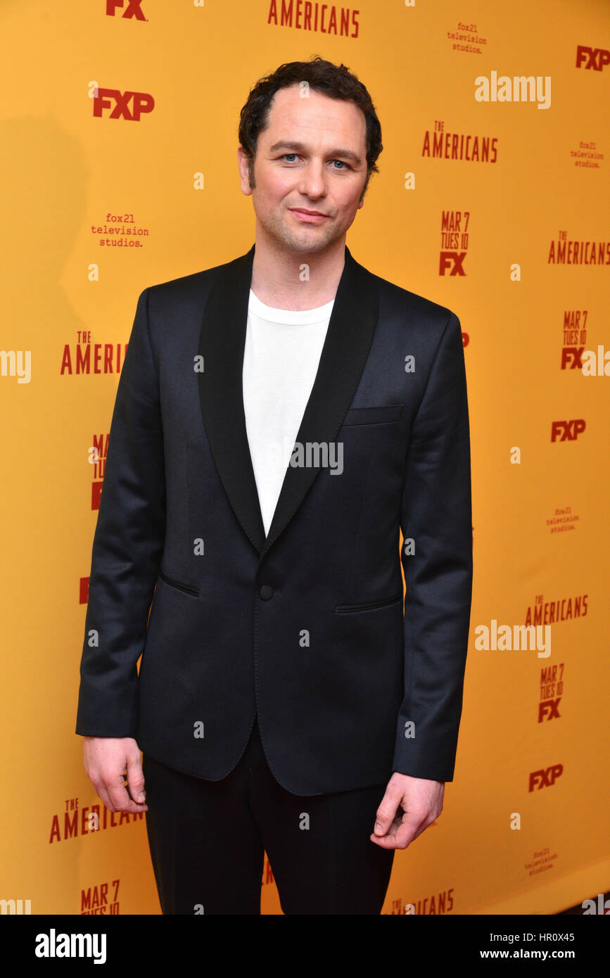 New York, USA. 25 février 2017. Matthew Rhys assiste à 'Les Américains' Saison 5 Premiere à la DGA Theatre le 25 février 2017 à New York. Erik Pendzich/Alamy Live News Banque D'Images