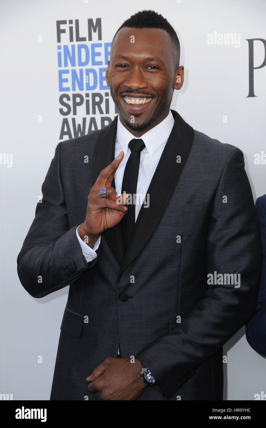 25 février 2017 - Santa Monica, CA, United States - Mahershala Ali. 2017 Film Independent Spirit Awards tenue à la jetée de Santa Monica. Crédit photo : Birdie Thompson/AdMedia (crédit Image : © Birdie Thompson/AdMedia via Zuma sur le fil) Banque D'Images