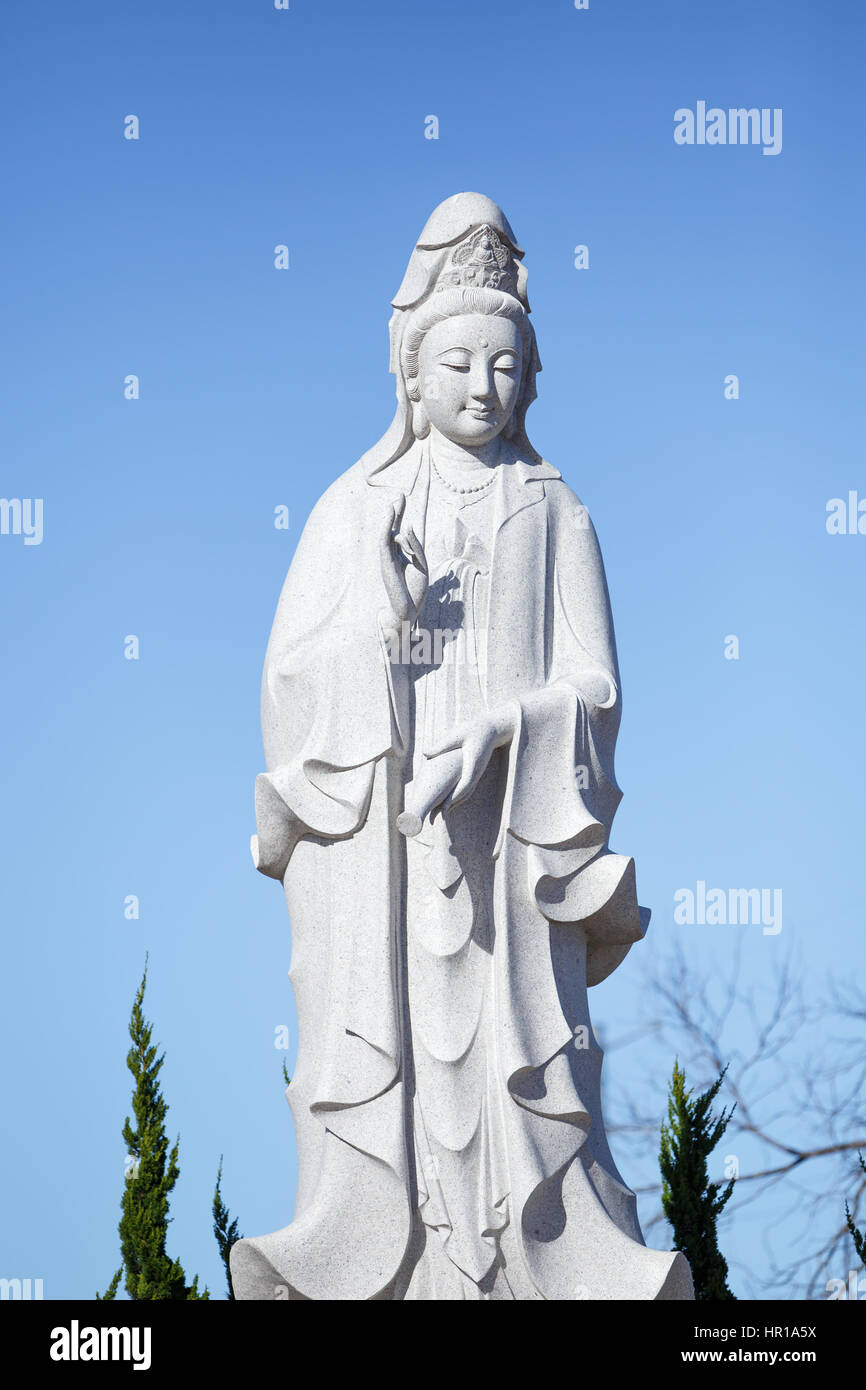 Statue guan yin goddess mercy Banque de photographies et d’images à