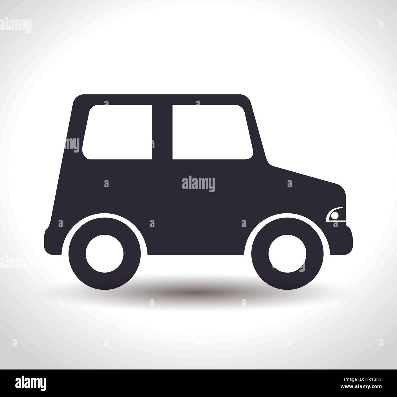 Jouet bébé voiture icône isolé Illustration de Vecteur