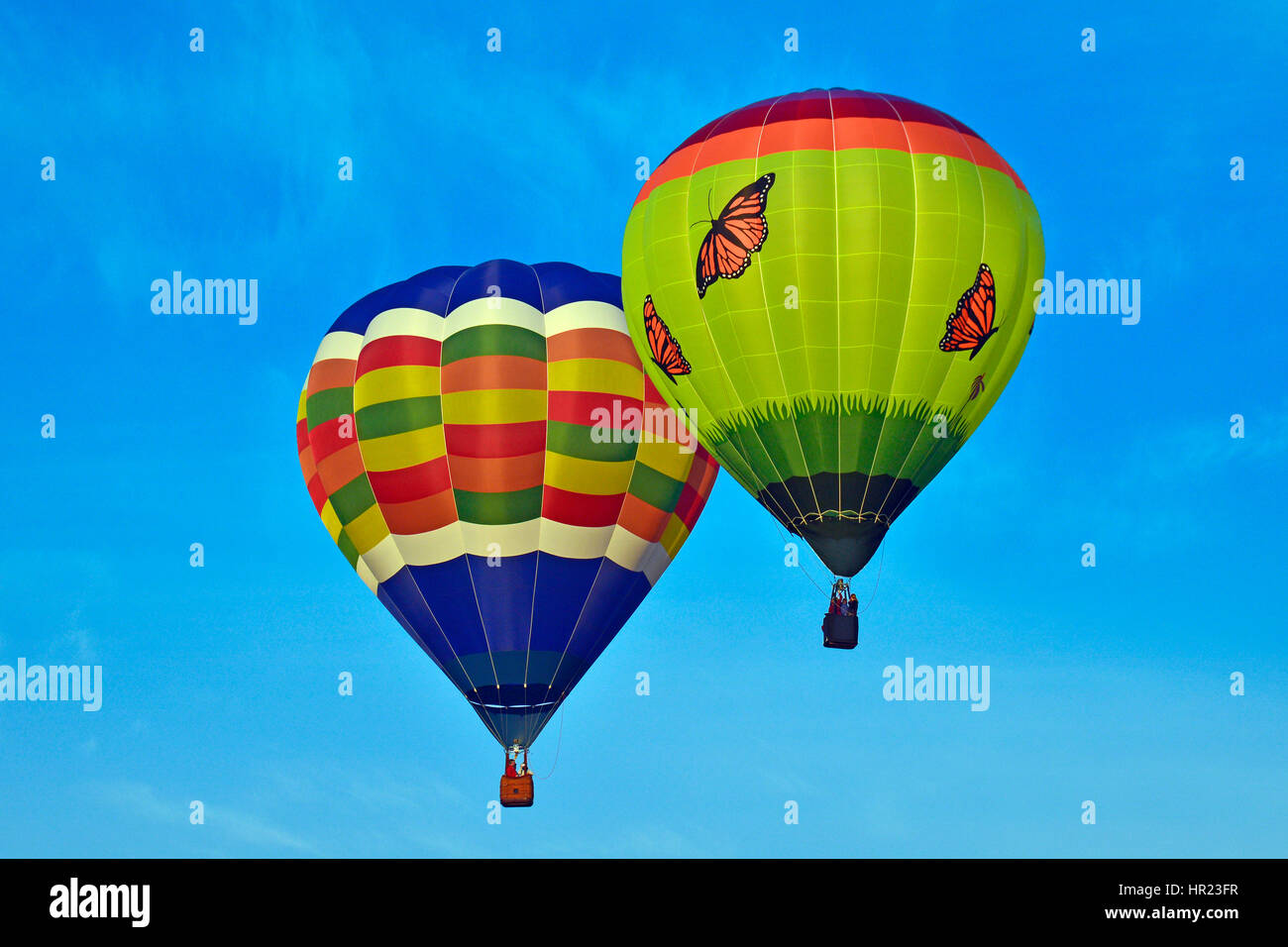 En montgolfière à Adirondacks Banque D'Images
