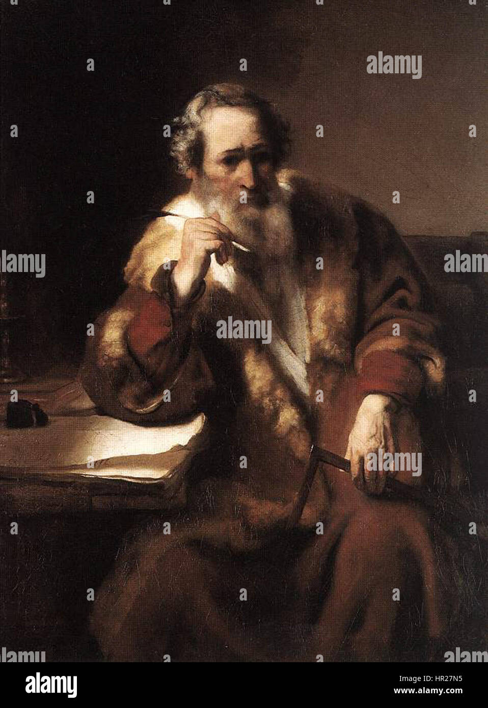 Nicolaes MAES - Apôtre Thomas - WGA13829 Banque D'Images