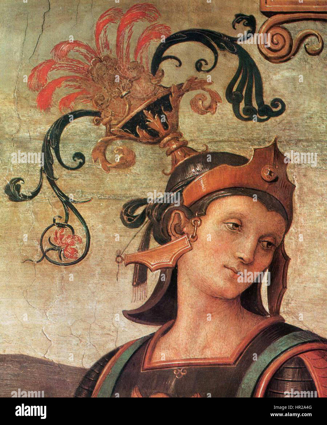 Pietro Perugino - hommes célèbres de l'Antiquité (détail) - WGA17240 Banque D'Images