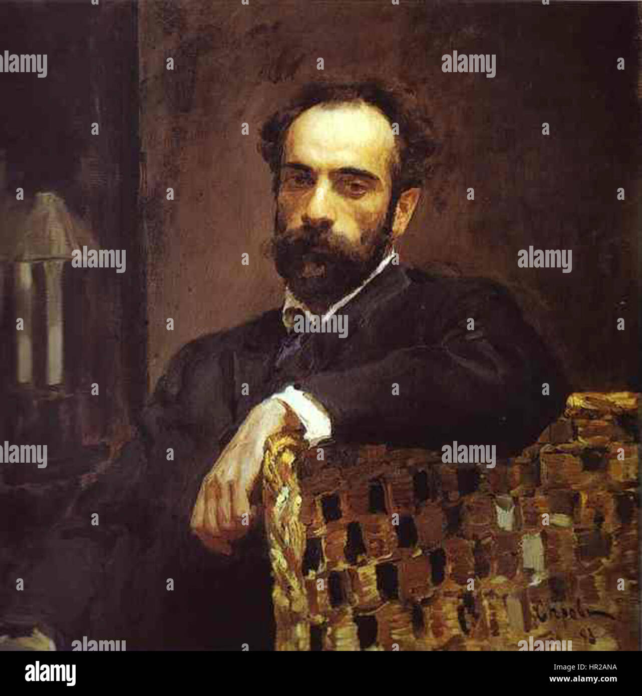 Portrait de l'artiste Isaac Levitan Banque D'Images