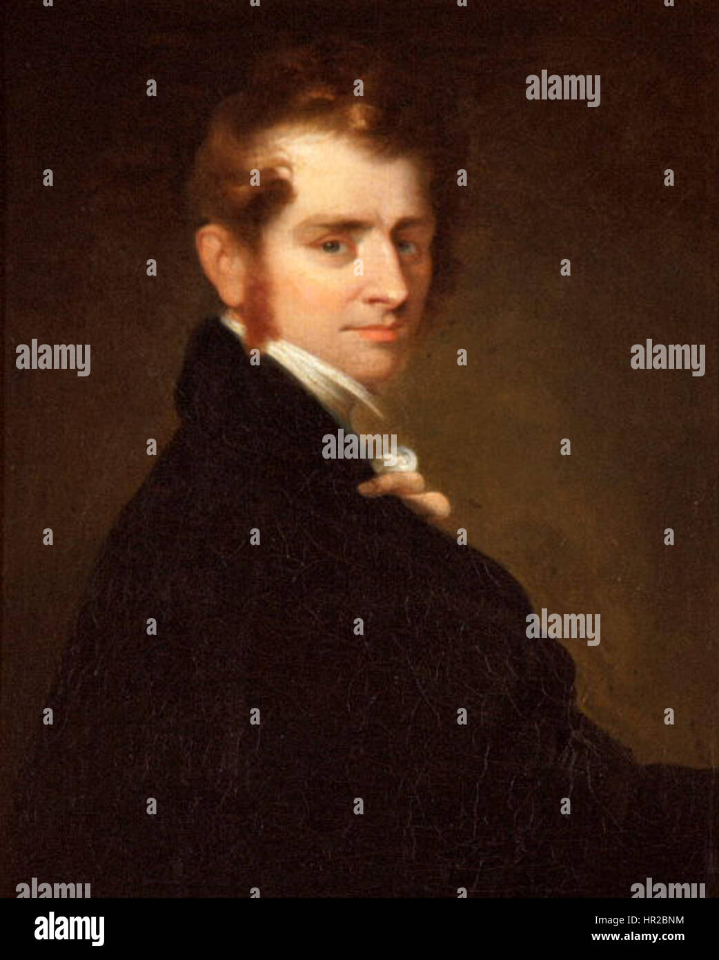 Ce portrait de John Arthur Roebuck, éminent politicien britannique, illustre sa présence intellectuelle et son influence au XIXe siècle, reflétant son impact sur l'histoire parlementaire. Banque D'Images