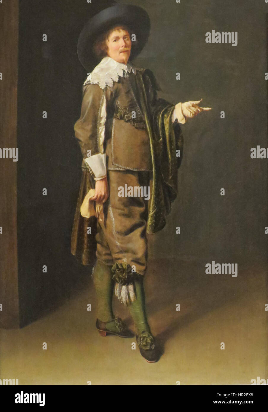 Ce portrait du XVIIe siècle réalisé par Jan Miense Molenaer représente un gentleman bien habillé. La peinture met en valeur l'habileté de Molenaer dans le rendu de l'expression faciale et des vêtements, typiques des portraits de l'âge d'or néerlandais. La figure est représentée avec une dignité calme, mettant l'accent sur la texture détaillée de sa tenue vestimentaire. Banque D'Images Ce portrait du XVIIe siècle réalisé par Jan Miense Molenaer représente un gentleman bien habillé. La peinture met en valeur l'habileté de Molenaer dans le rendu de l'expression faciale et des vêtements, typiques des portraits de l'âge d'or néerlandais. La figure est représentée avec une dignité calme, mettant l'accent sur la texture détaillée de sa tenue vestimentaire. Banque D'Images