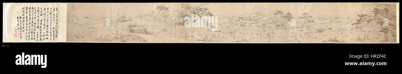 Une centaine de chevaux (ébauche) Banque D'Images