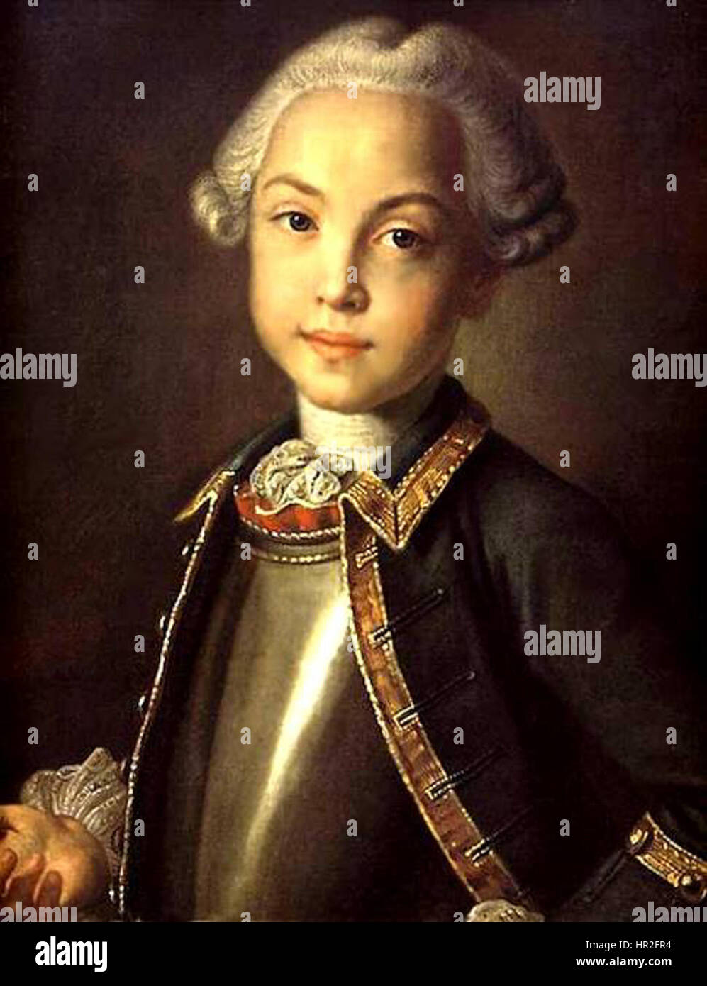 Nikolay Petr. Par I. Sheremetev Argunov (années 1750, Kuskovo) Banque D'Images