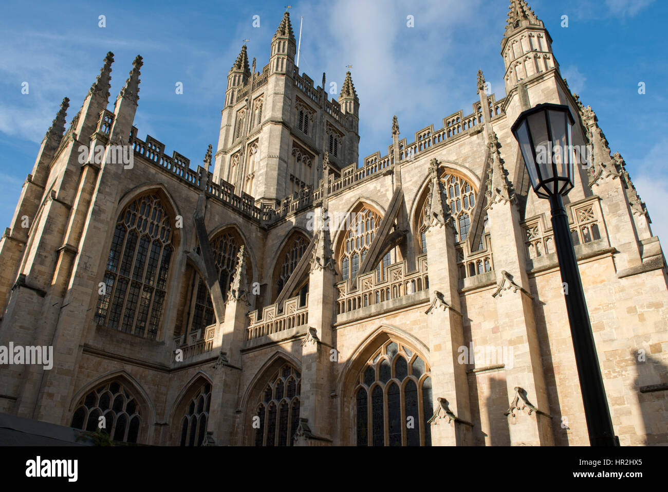 L'Abbaye de Bath Projet empreinte montrant des vues générales et régions endommagées de marbre qui sont dues à être restauré et victorien de bancs qui doivent être supprimées. Banque D'Images