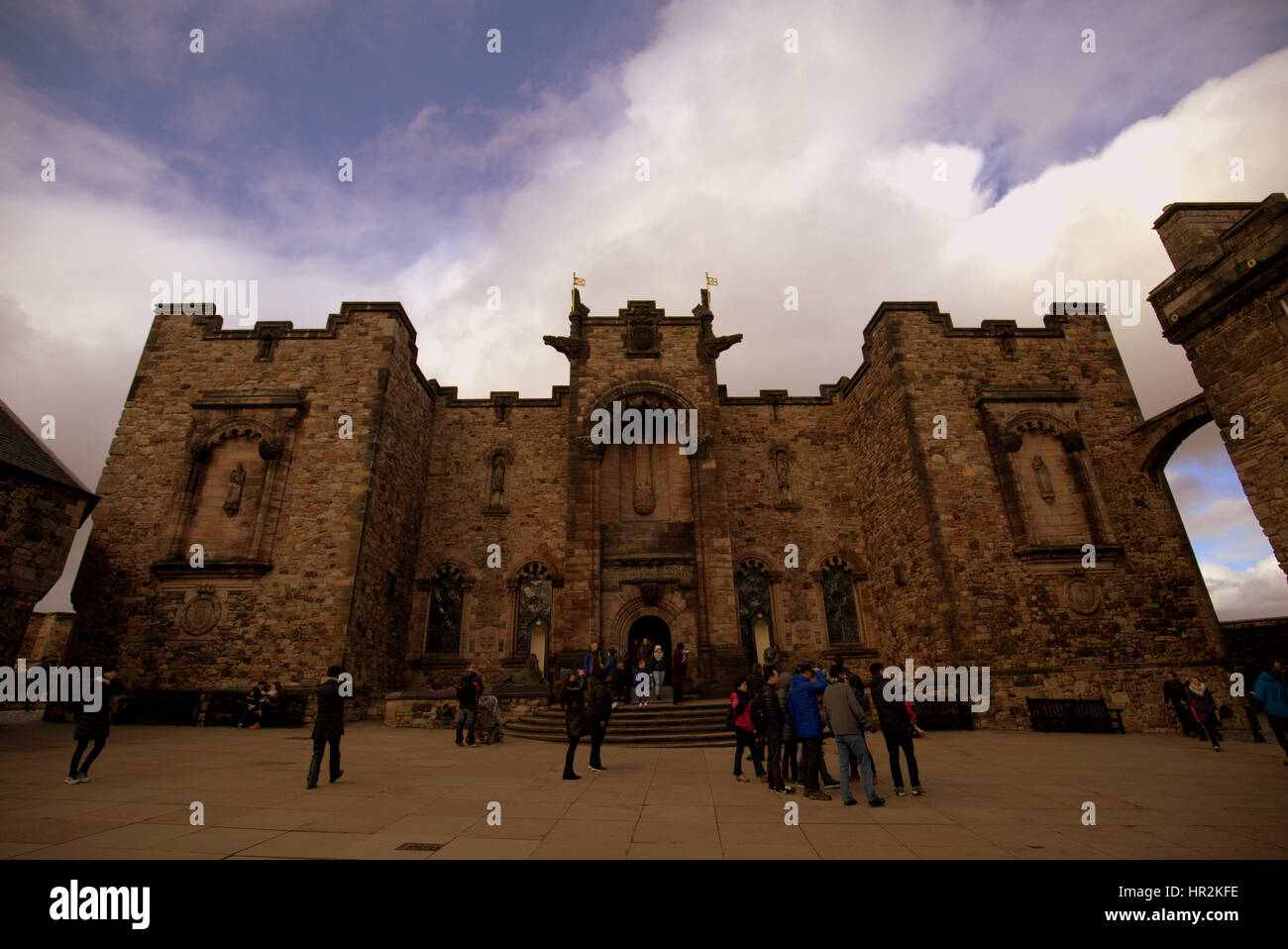 Le château d'Édimbourg Monument commémoratif de guerre Banque D'Images