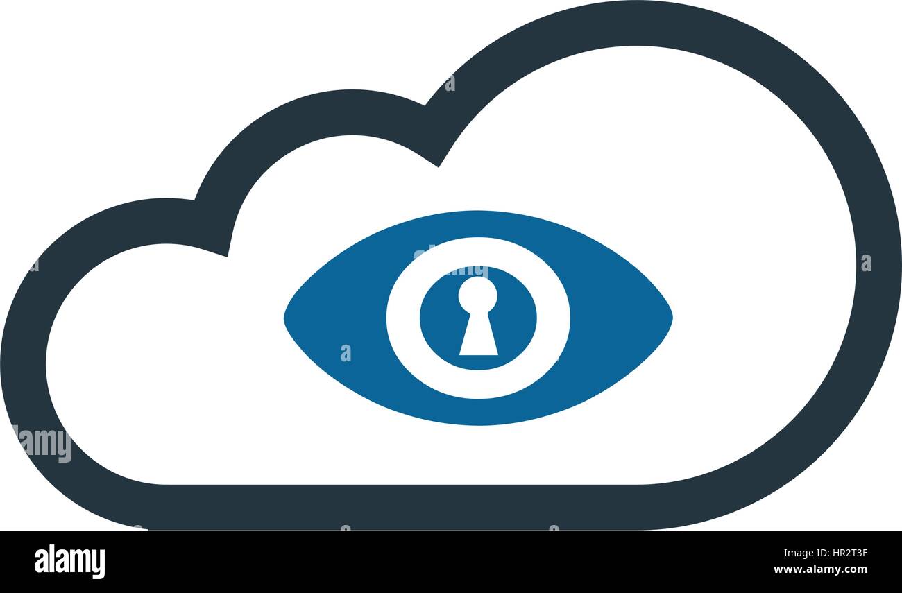Cloud Computing grâce à une icône de sécurité Design Illustration de Vecteur