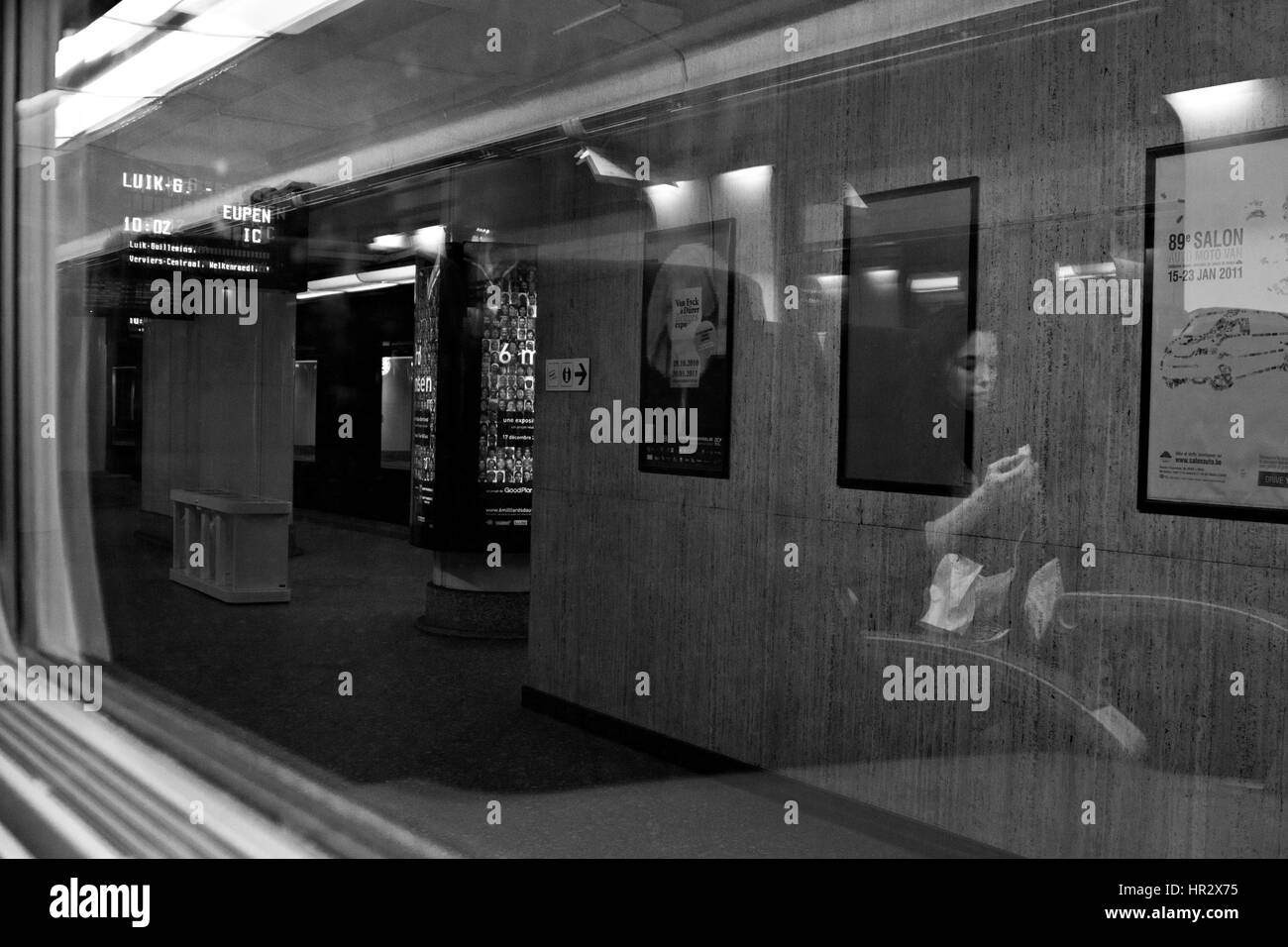 Gare en Belgique Banque D'Images