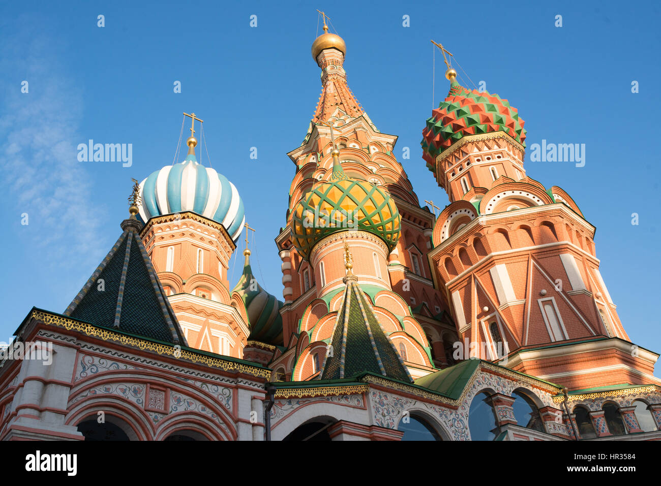 La Cathédrale Saint-Basile sur la place Rouge au printemps. Moscou, Russie Banque D'Images