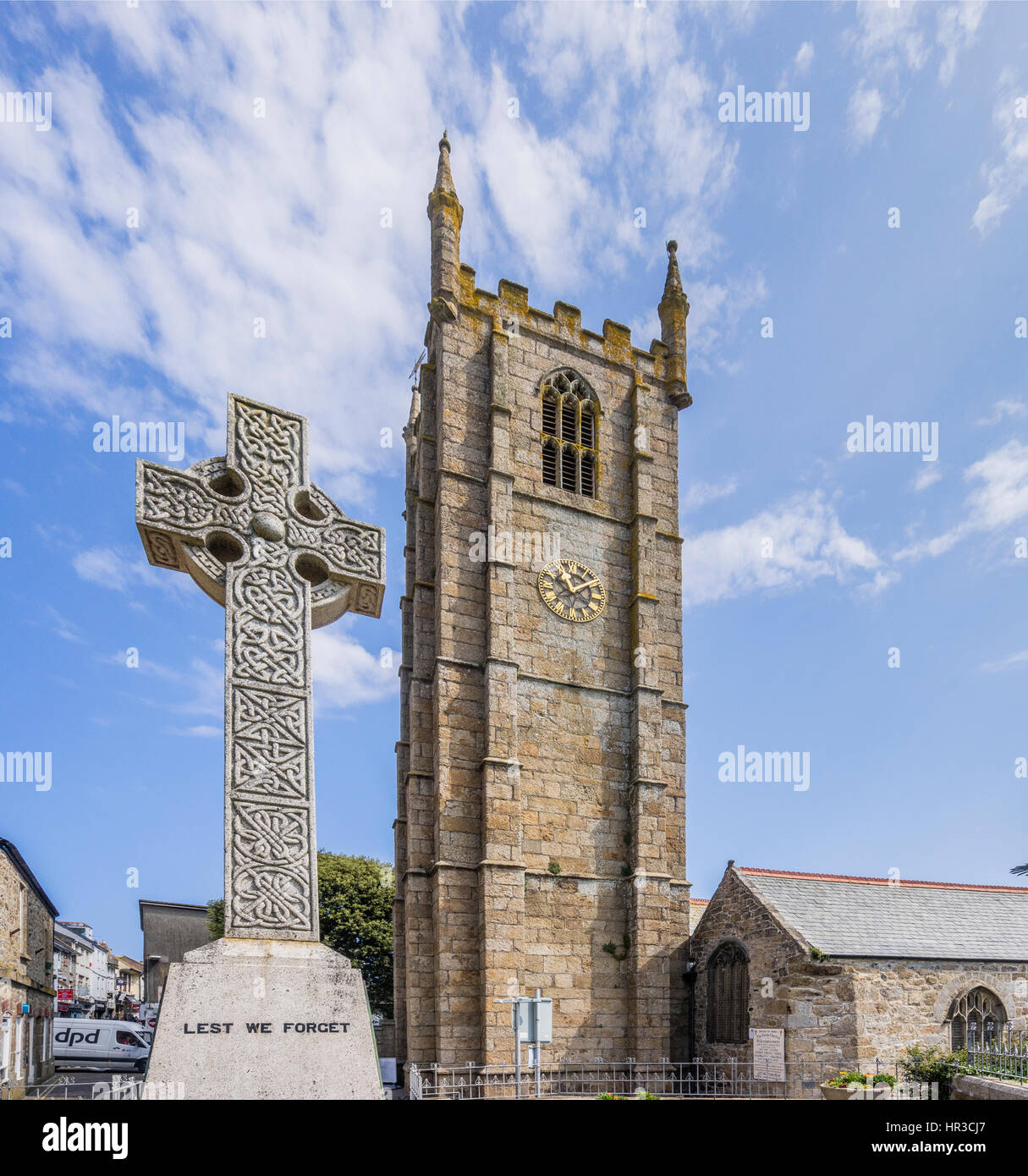 Royaume-uni, St Ives, Cornwall, le 15e siècle l'église paroissiale de St Ives est dédiée à l'Ia la Vierge Banque D'Images