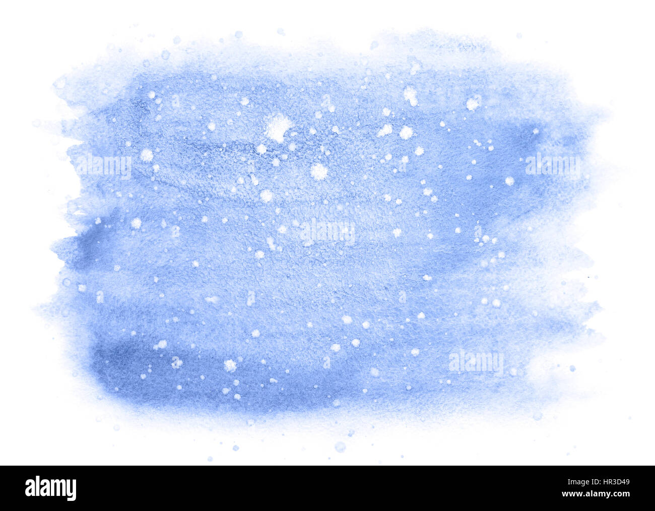Contexte aquarelle d'hiver avec de la neige Banque D'Images