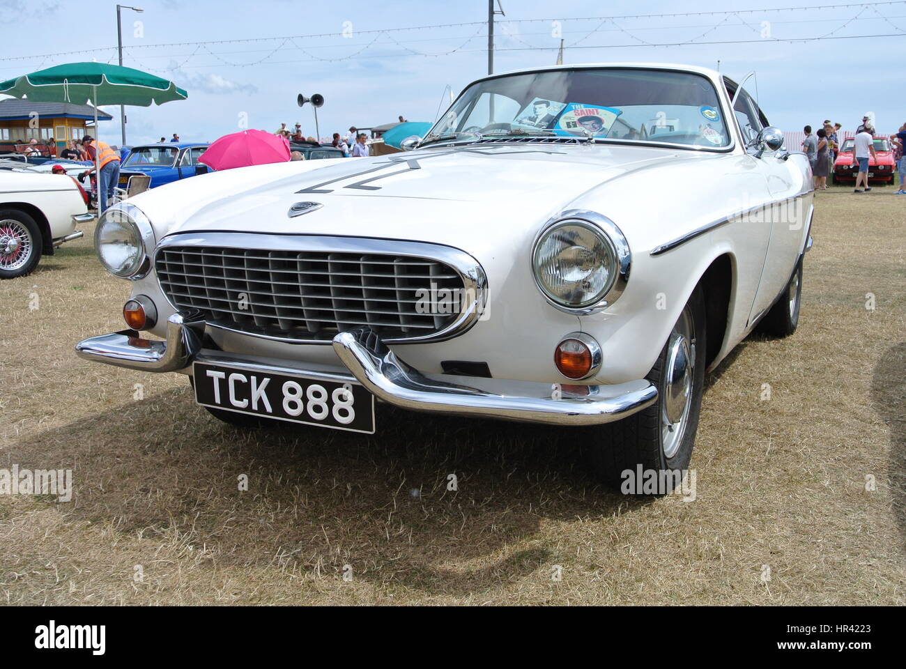 Vintage Volvo P1800 S Affichage garées dans Banque D'Images