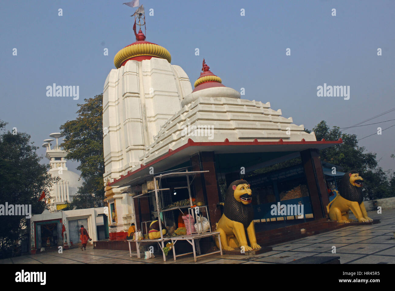 Bishnu mandira, dhauligiri, dhauli santi stup à Odisha, Bhubaneswar Banque D'Images