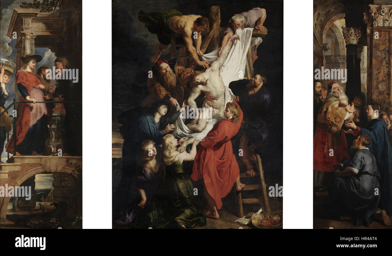 Peter Paul Rubens - Descente de croix - WGA20212 Banque D'Images