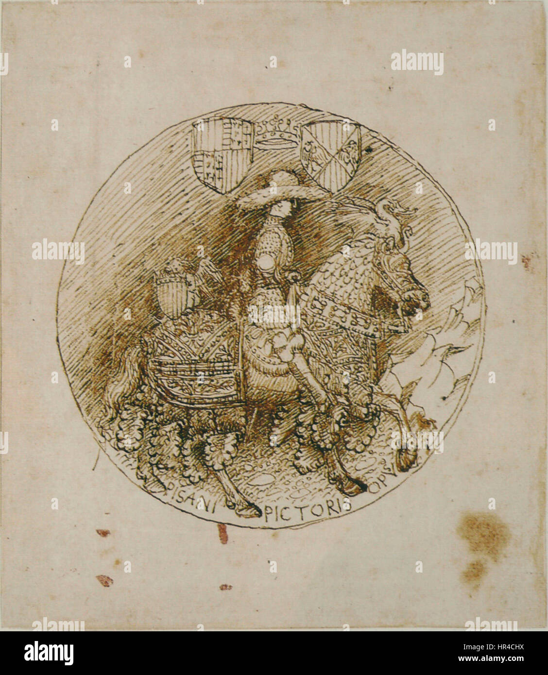 Pisanello - Codex Vallardi 2486 Banque D'Images