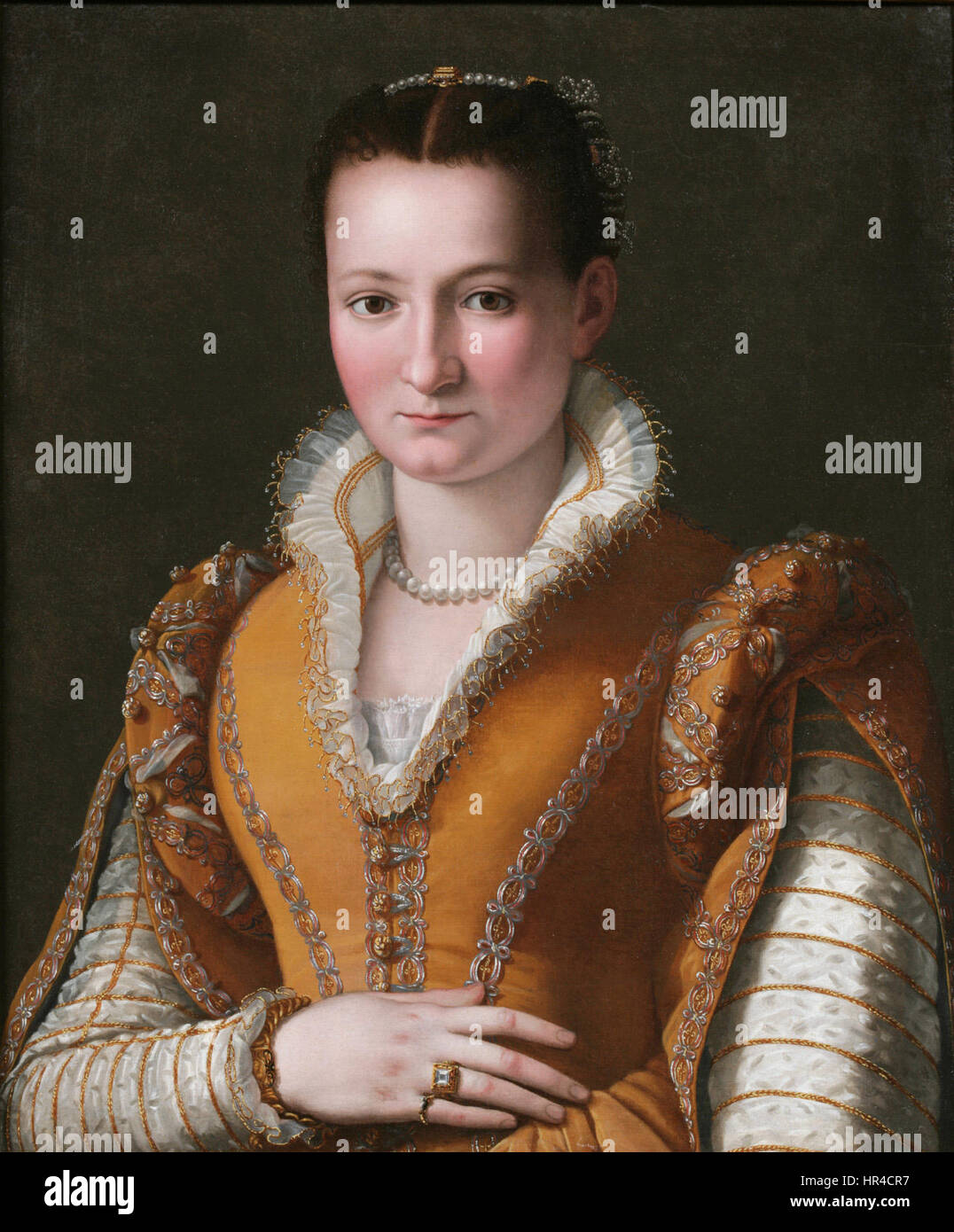 Peut-être Bianca Capello de'Medici d'Alessandro Allori Banque D'Images