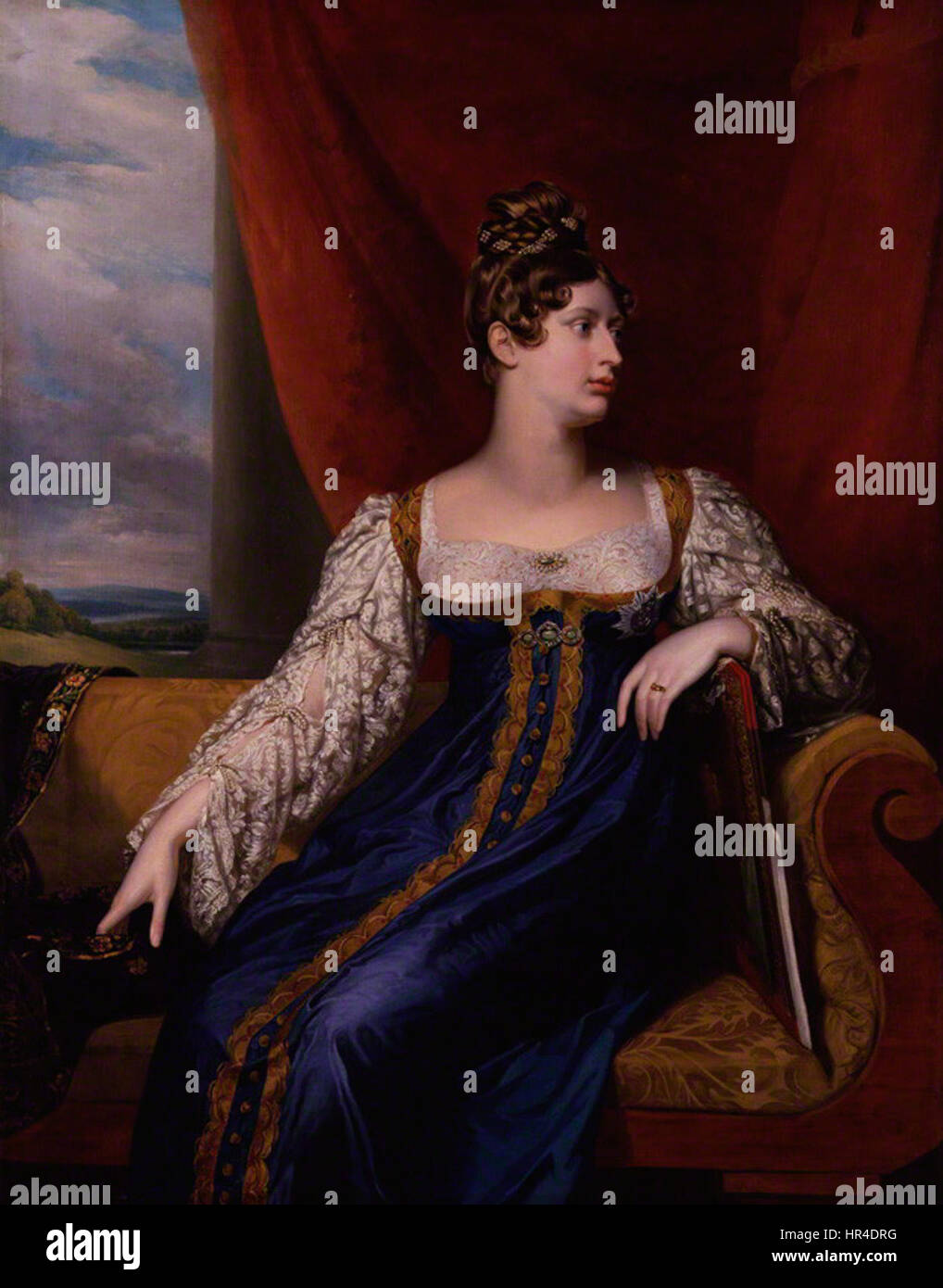 La princesse Charlotte de galles par Dawe (1817) Banque D'Images