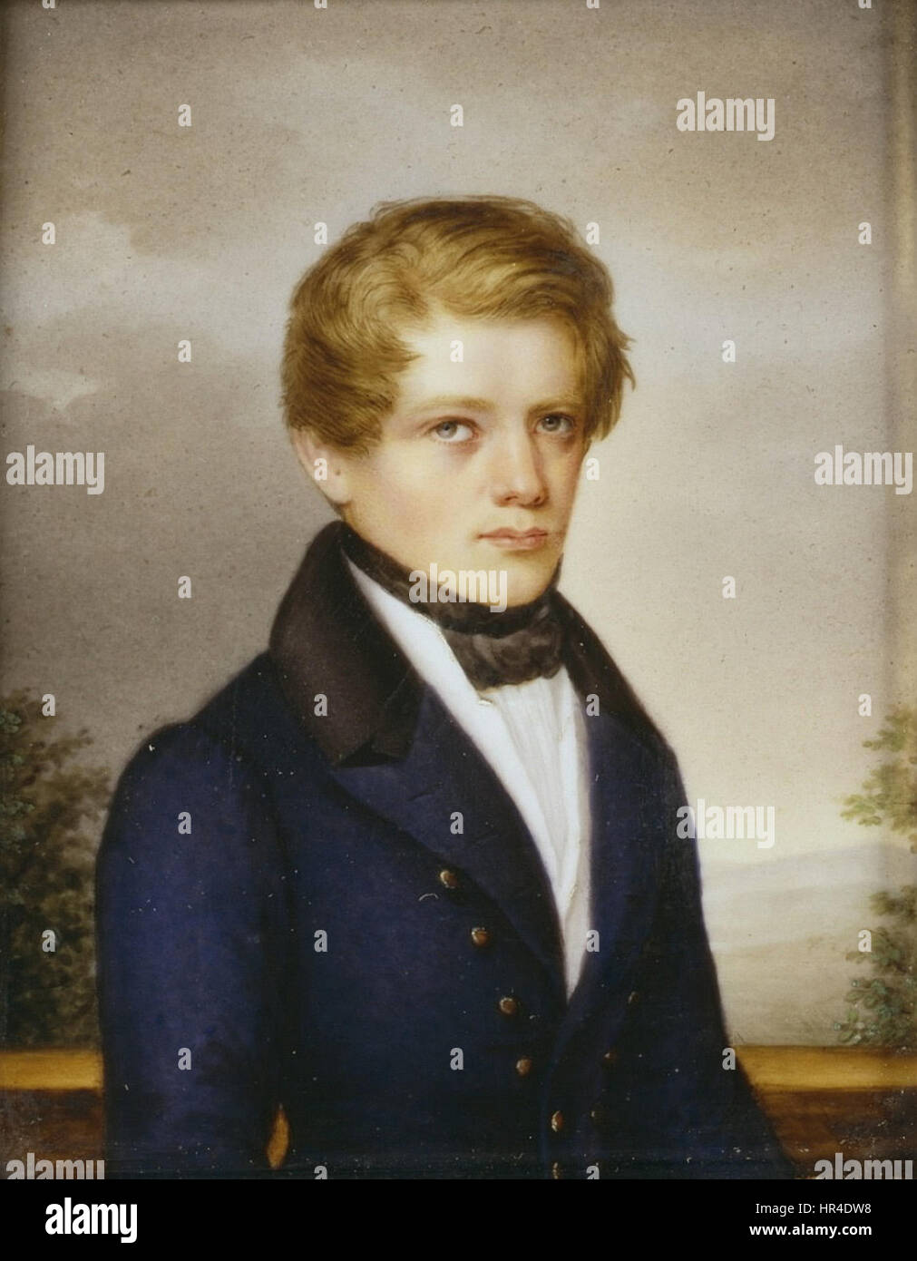 Otto von Bismarck, Jugendbildnis im Alter von 22 Jahren Banque D'Images