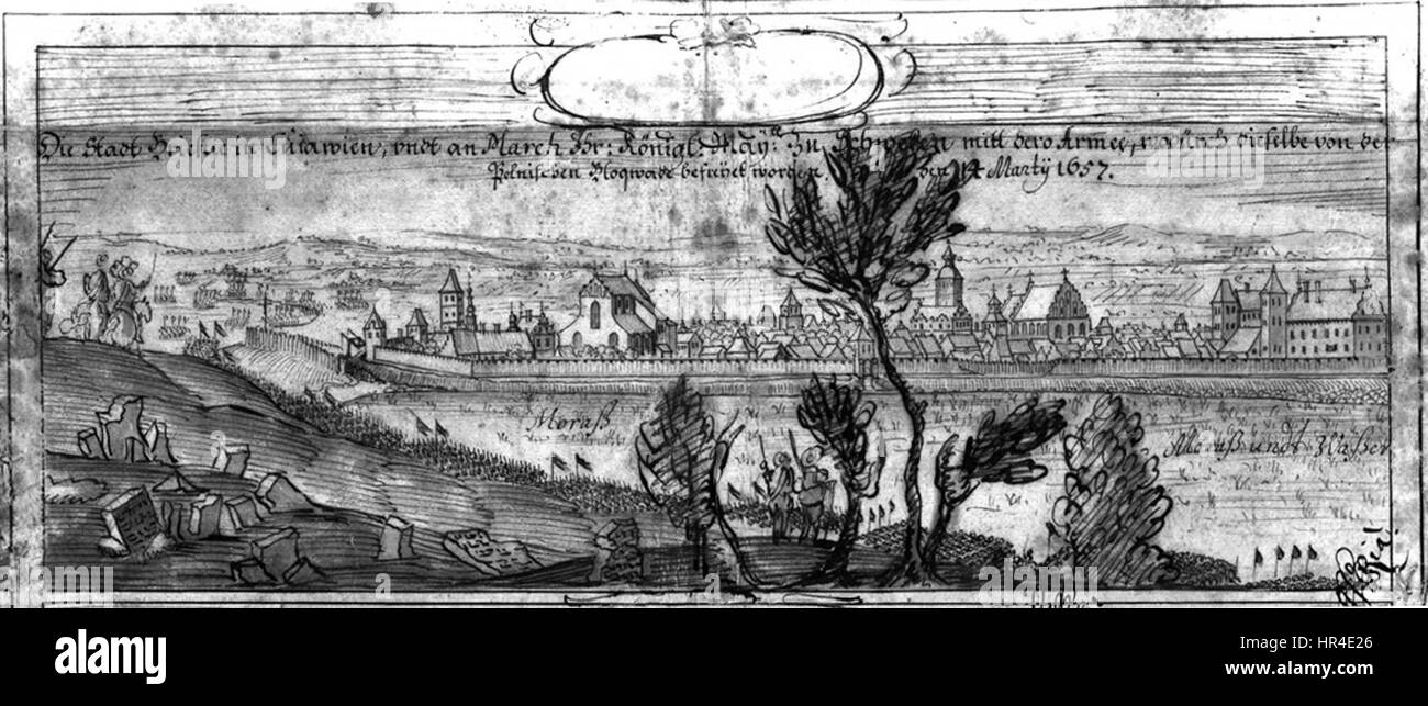 Panorama de Brest, 1657 Banque D'Images