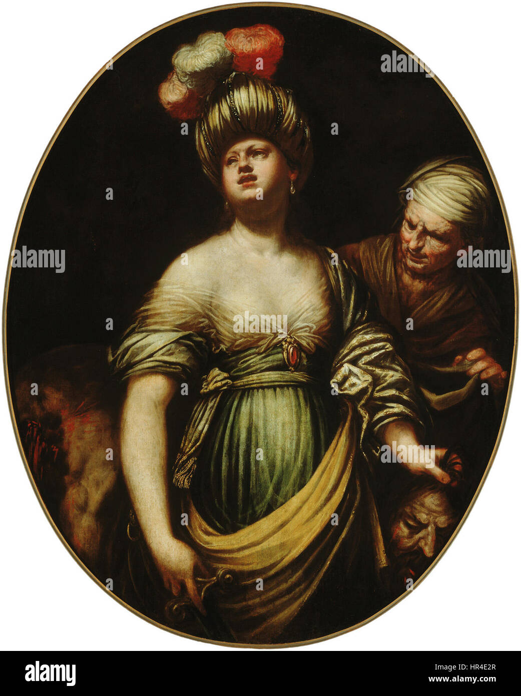 Judita de Pietro Ricchi représente la figure biblique Judith, connue pour son acte courageux en sauvant son peuple. La peinture la capture dans un moment de force et de détermination, mettant en lumière les thèmes de la bravoure et de la justice. L’utilisation de la lumière et de l’ombre par Ricchi renforce le drame de la scène, ce qui en fait un exemple puissant du baroque intégré Banque D'Images