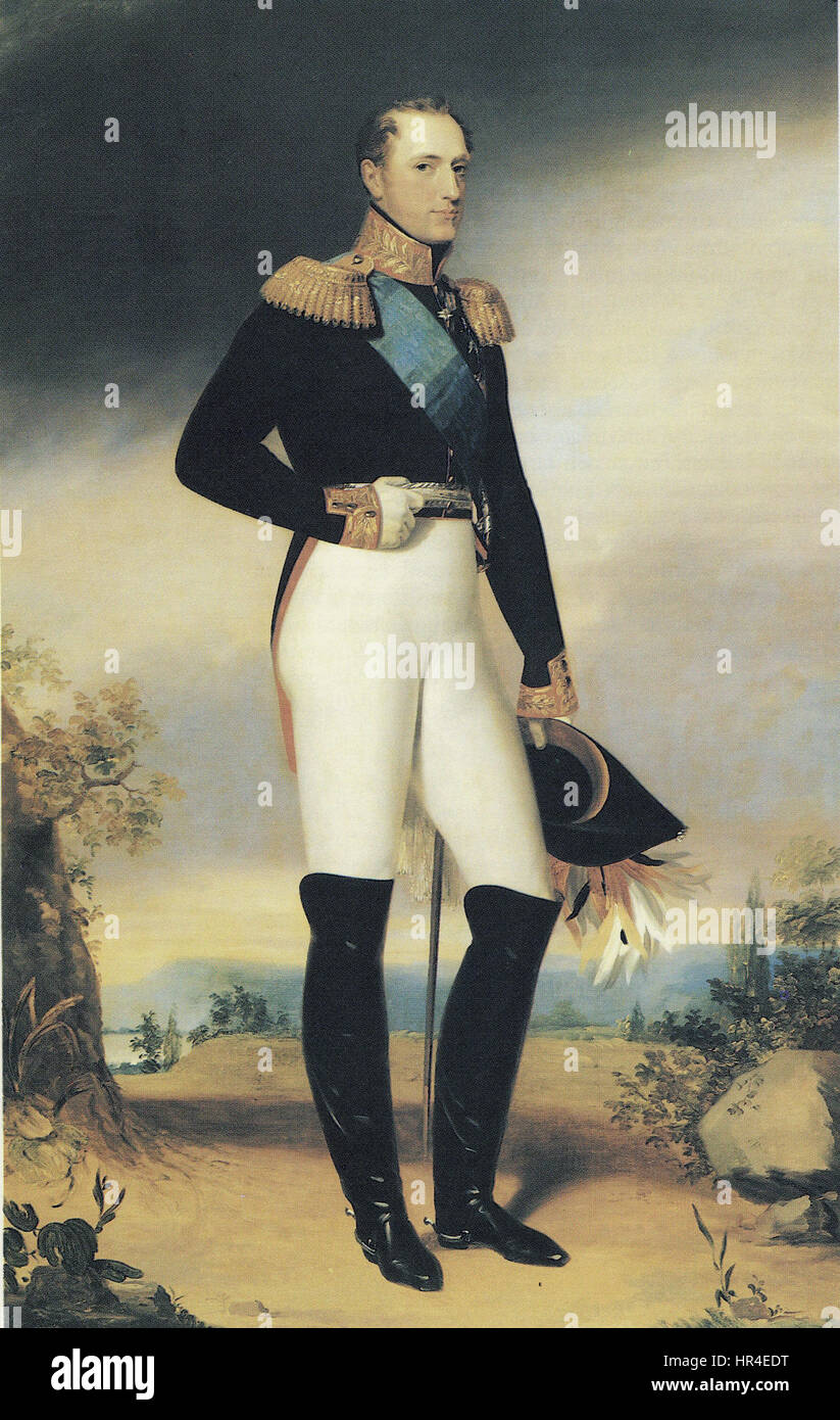 Nicolas I par George Dawe (c.1828, Université d'Helsinki) Banque D'Images