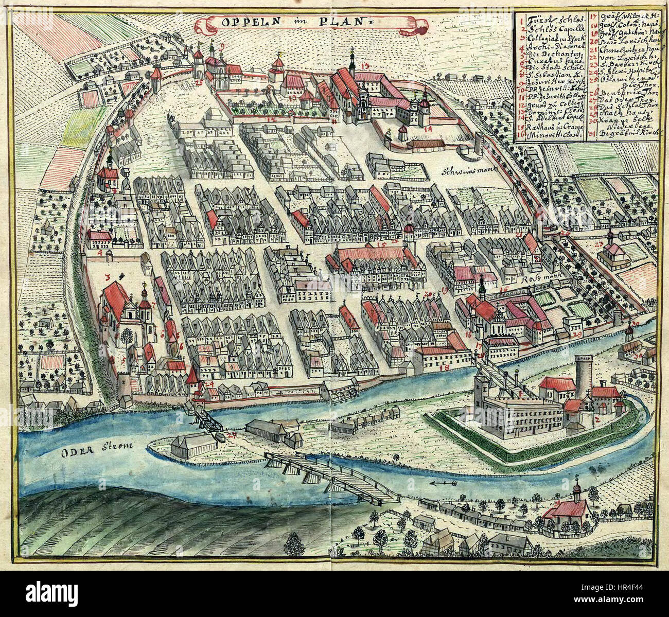 Oppeln F.B. Werner Banque D'Images