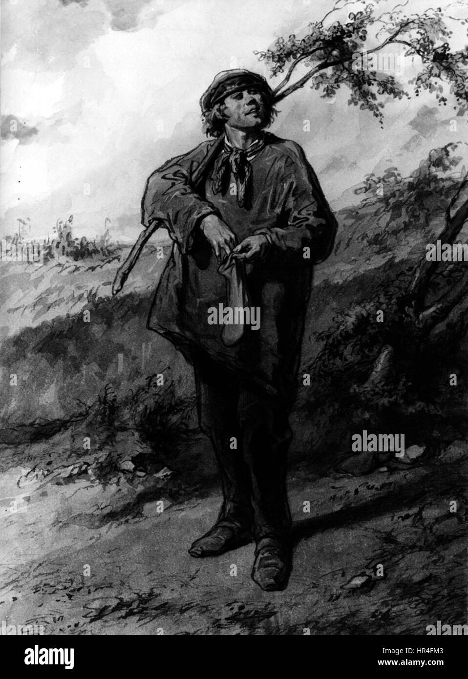 Paul Gavarni - les douze mois - Mai - Walters 371467 Banque D'Images