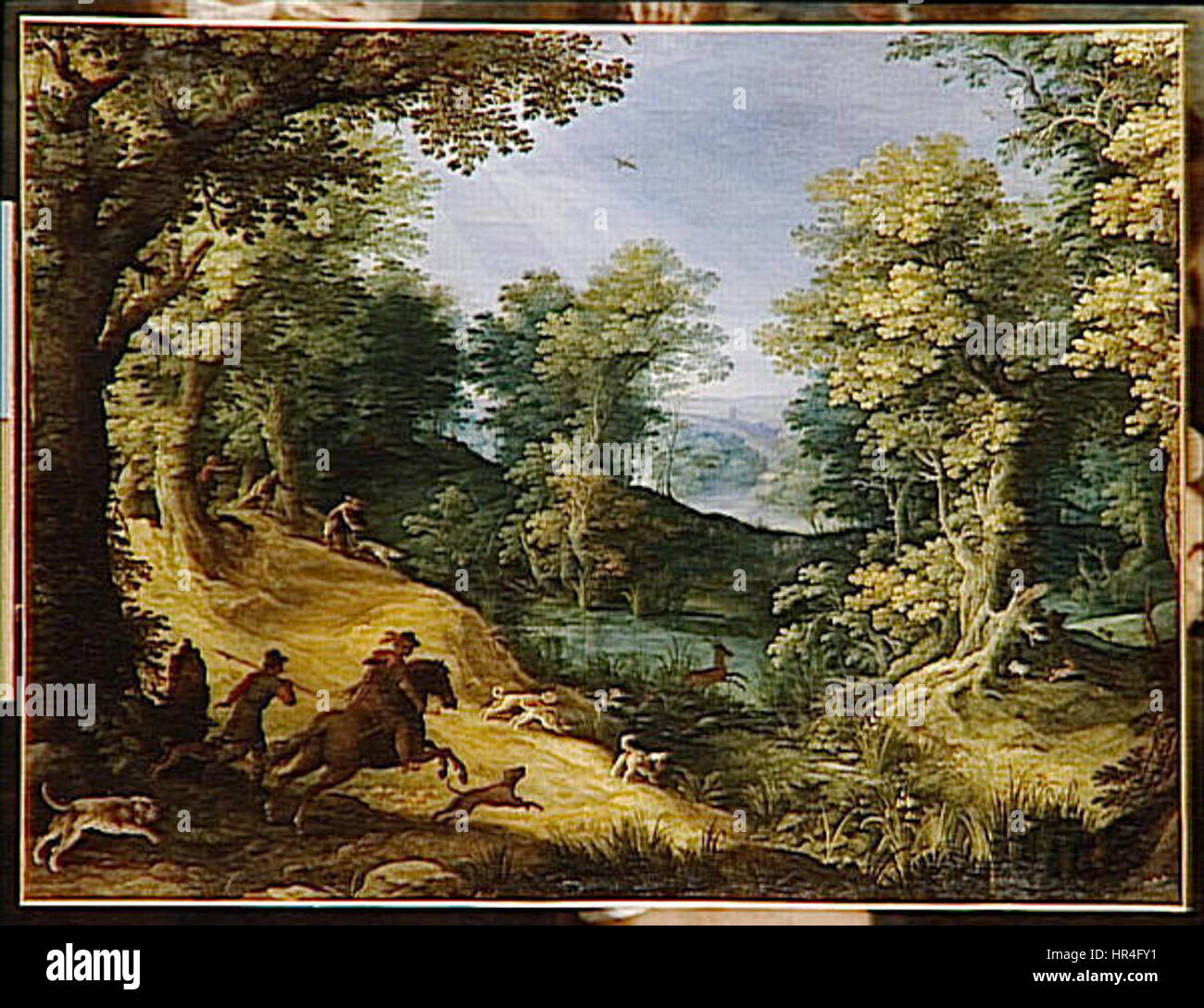 Paul Bril La Chasse au Cerf Banque D'Images