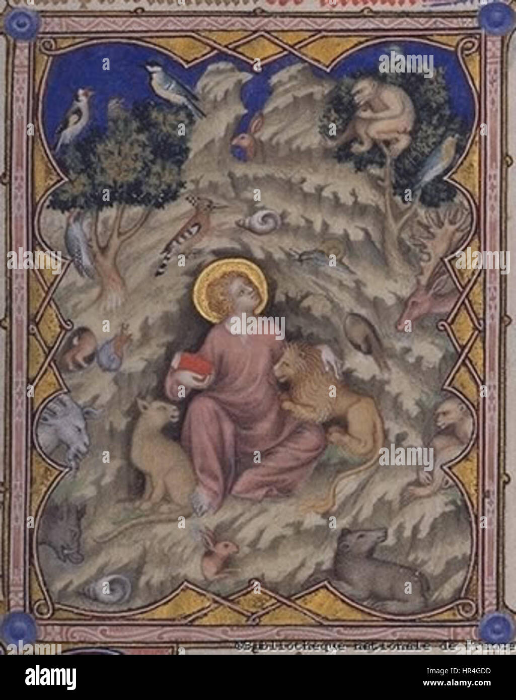 Petites Heures de Jean de Berry jean Baptiste Banque D'Images