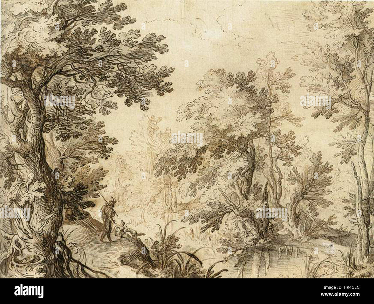 Paul Bril - une forêt privée - WGA03188 Banque D'Images