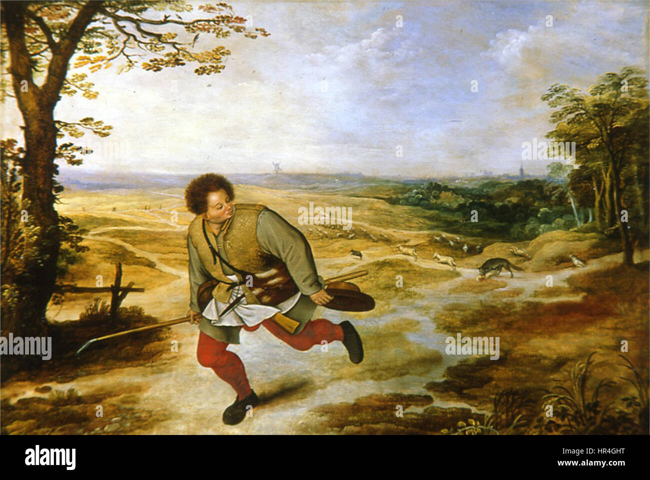 Pieter Brueghel le Jeune, l'infidèle Berger. Huile sur panneau Banque D'Images