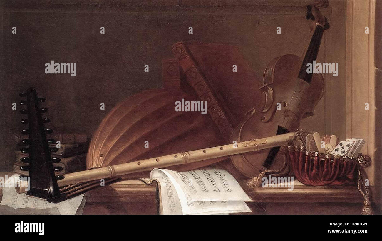 Pierre Nicolas Huilliot - Still-Life des instruments de musique - WGA11803 Banque D'Images