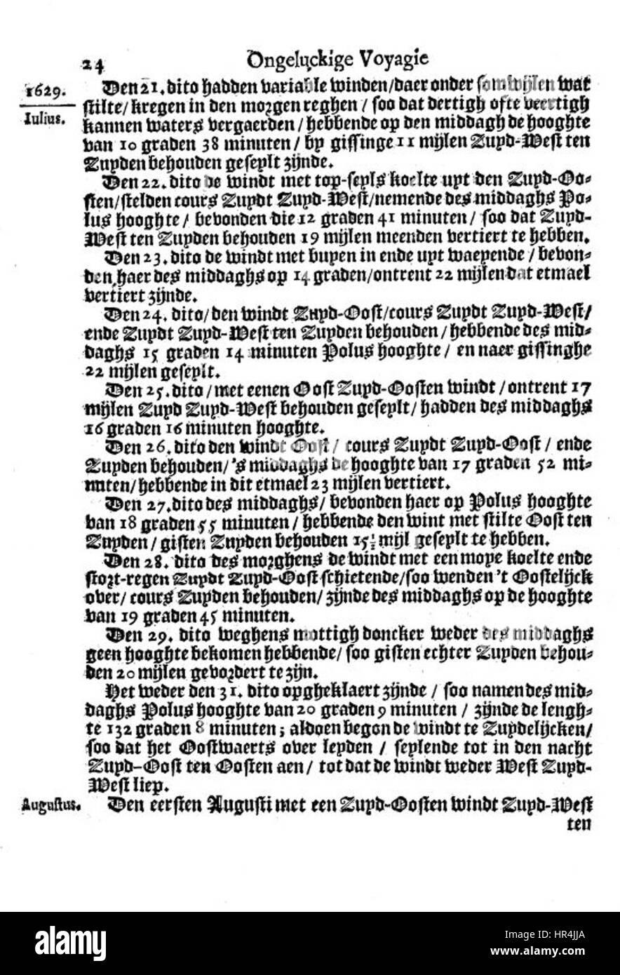 Ongeluckige voyagie vant schip Batavia (page 24) Banque D'Images