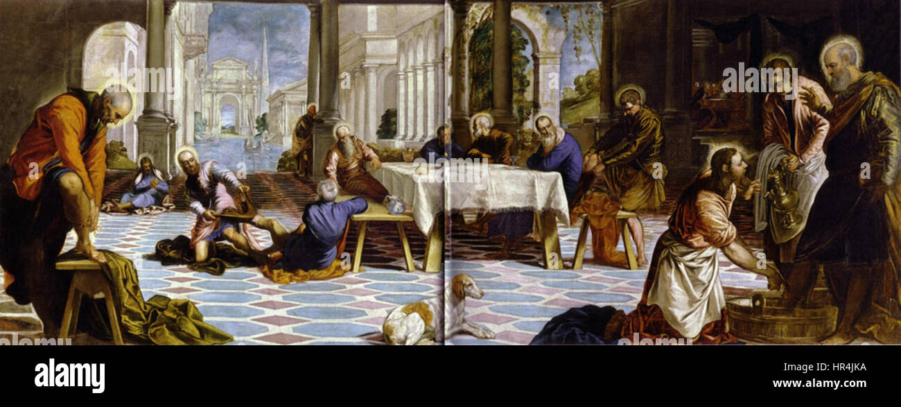 Laver les pieds du Prado Banque D'Images