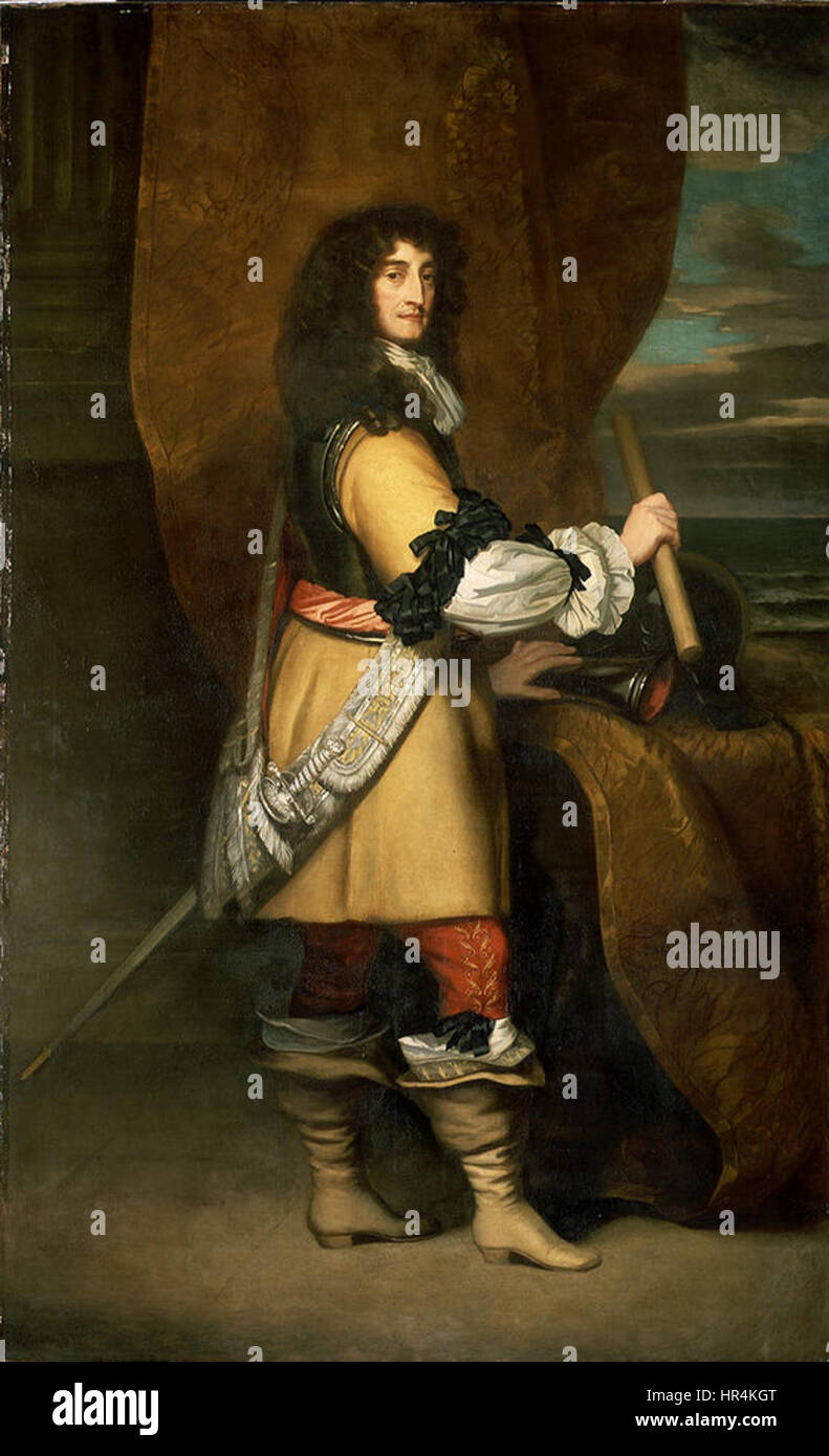 Prince Rupert (1619-1682) 1er duc de Cumberland et comte palatin du Rhin Banque D'Images