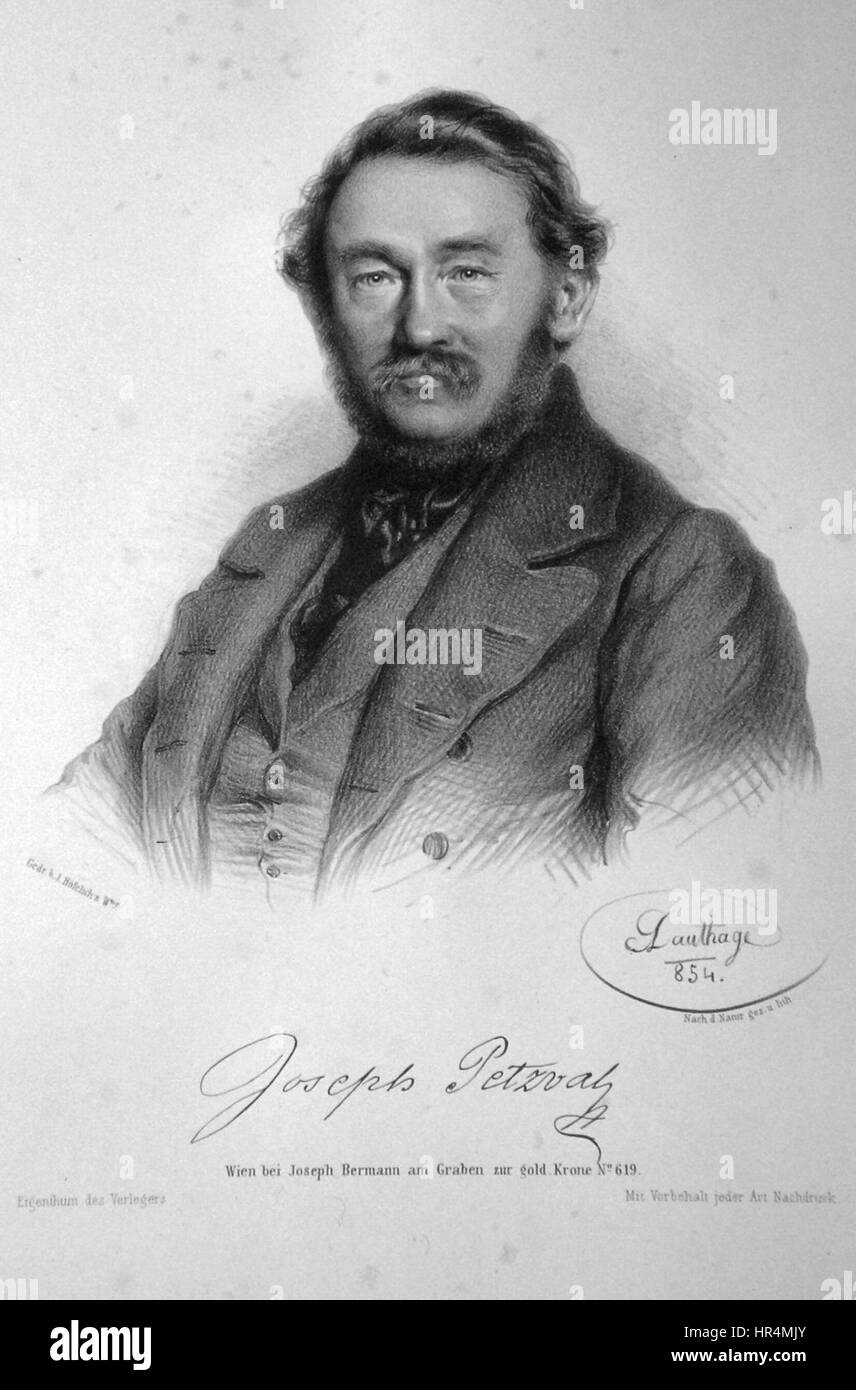 Le 'Petzval de Dauthage' fait référence à un objectif photographique développé par Joseph Petzval et amélioré par Dauthage. L'objectif était révolutionnaire pour sa capacité à produire des images nettes avec une faible profondeur de champ, influençant les premières photographies de portrait. Son design est un moment clé de l’histoire de l’optique et de la photographie, mettant en avant l’innovation technique du XIXe siècle. Banque D'Images