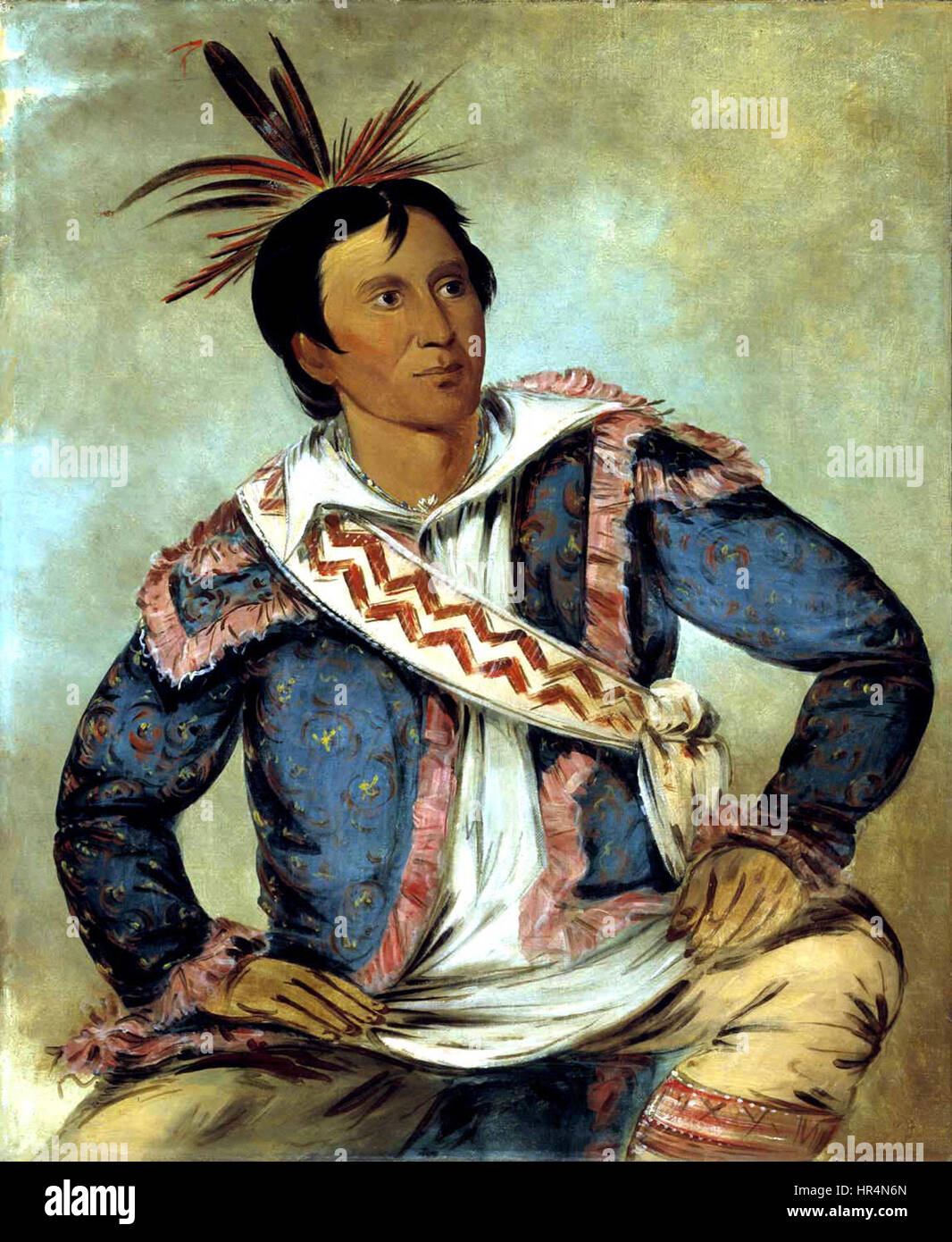 Peter Perkins Pitchlynn était un éminent dirigeant amérindien et diplomate de la nation Choctaw. Son travail dans la diplomatie au XIXe siècle a aidé à rapprocher les relations entre le gouvernement des États-Unis et le peuple Choctaw. Banque D'Images