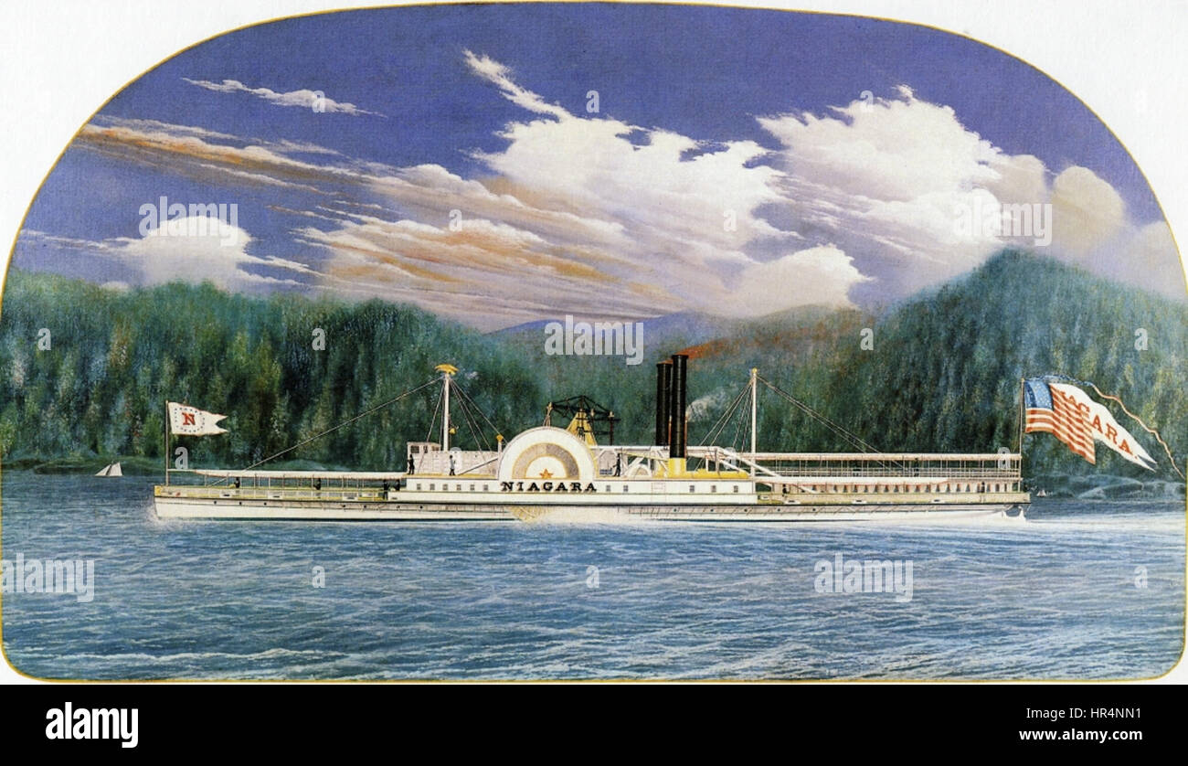 Niagara (vapeur) par Bard Banque D'Images