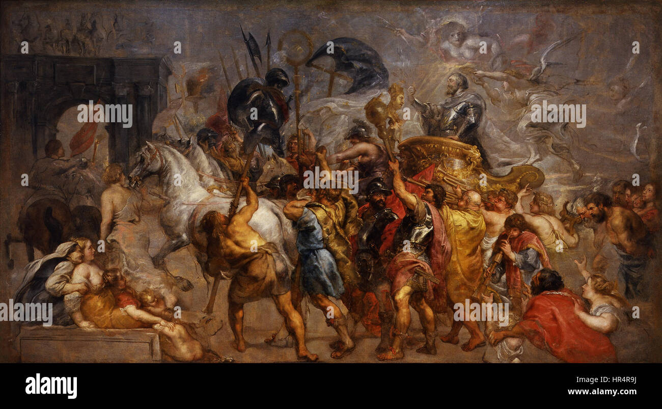 Pieter Paul Rubens - Ingresso trionfale di Enrico IV a Parigi - Google Art Project Banque D'Images