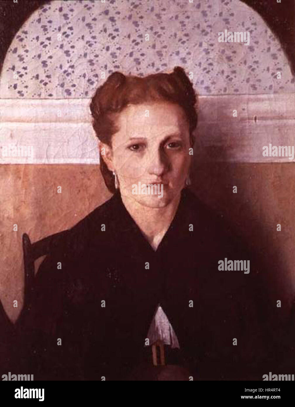 Portrait de femme par Cecioni Artistes Banque D'Images