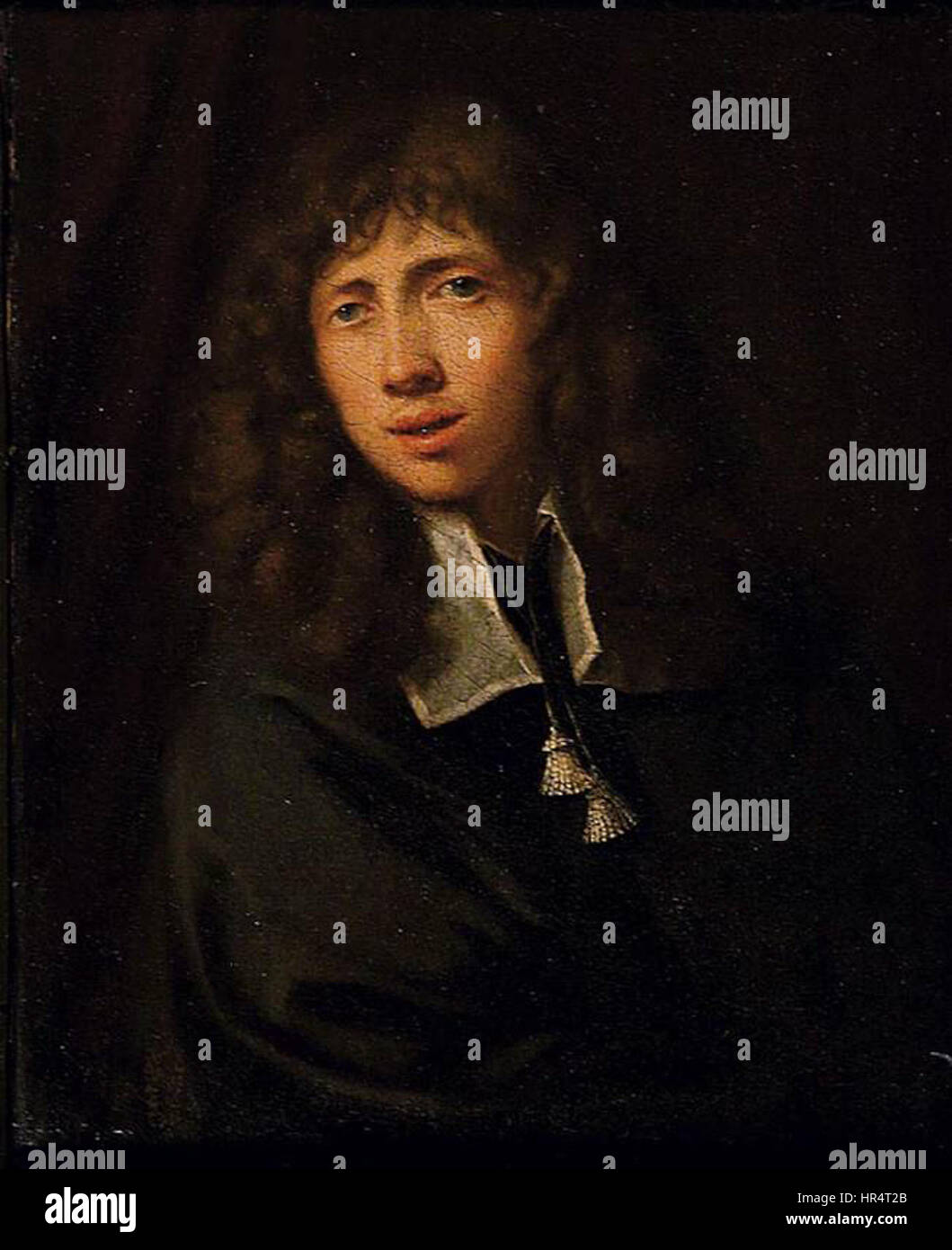 Nicolaes MAES Portrait d'un artiste Banque D'Images