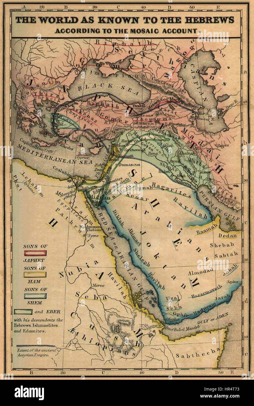 Carte Noahsworld Banque D'Images