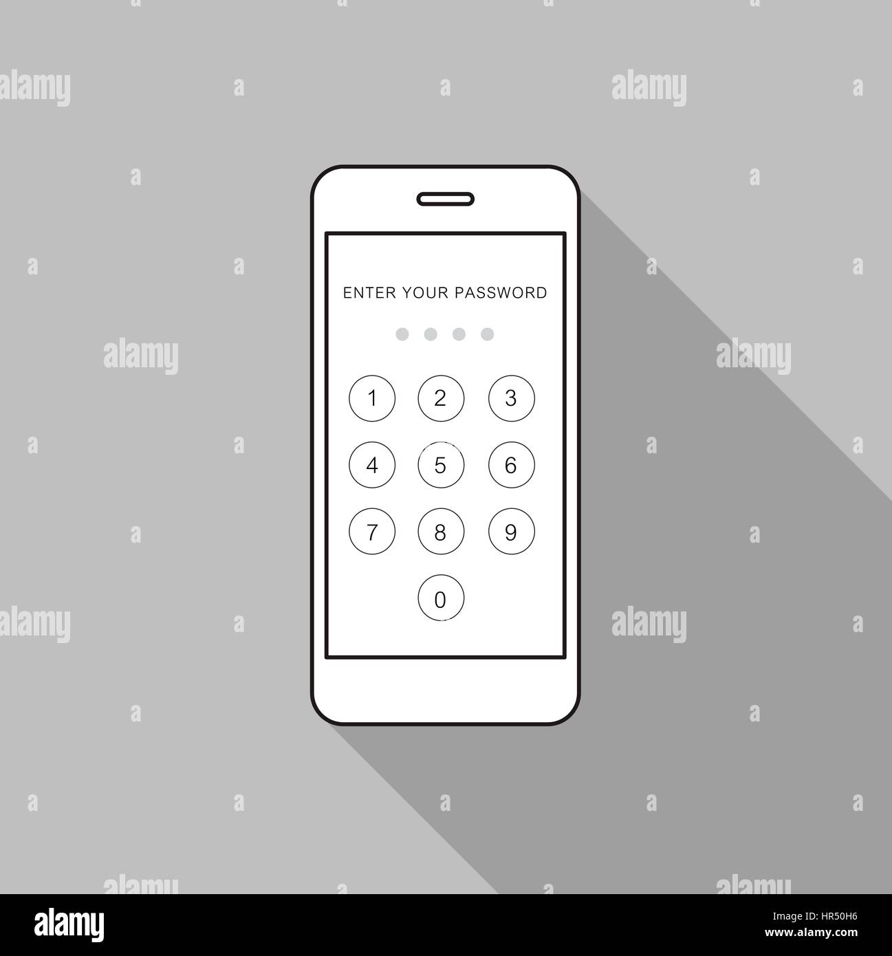 Icône de l'appareil numérique de la technologie graphique de scénario Illustration de Vecteur