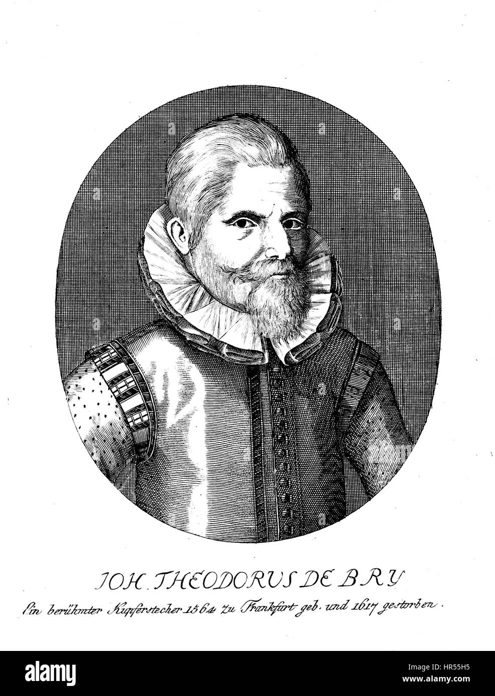 JOHANN de Bry (1561-1623) graveur et éditeur allemand Banque D'Images